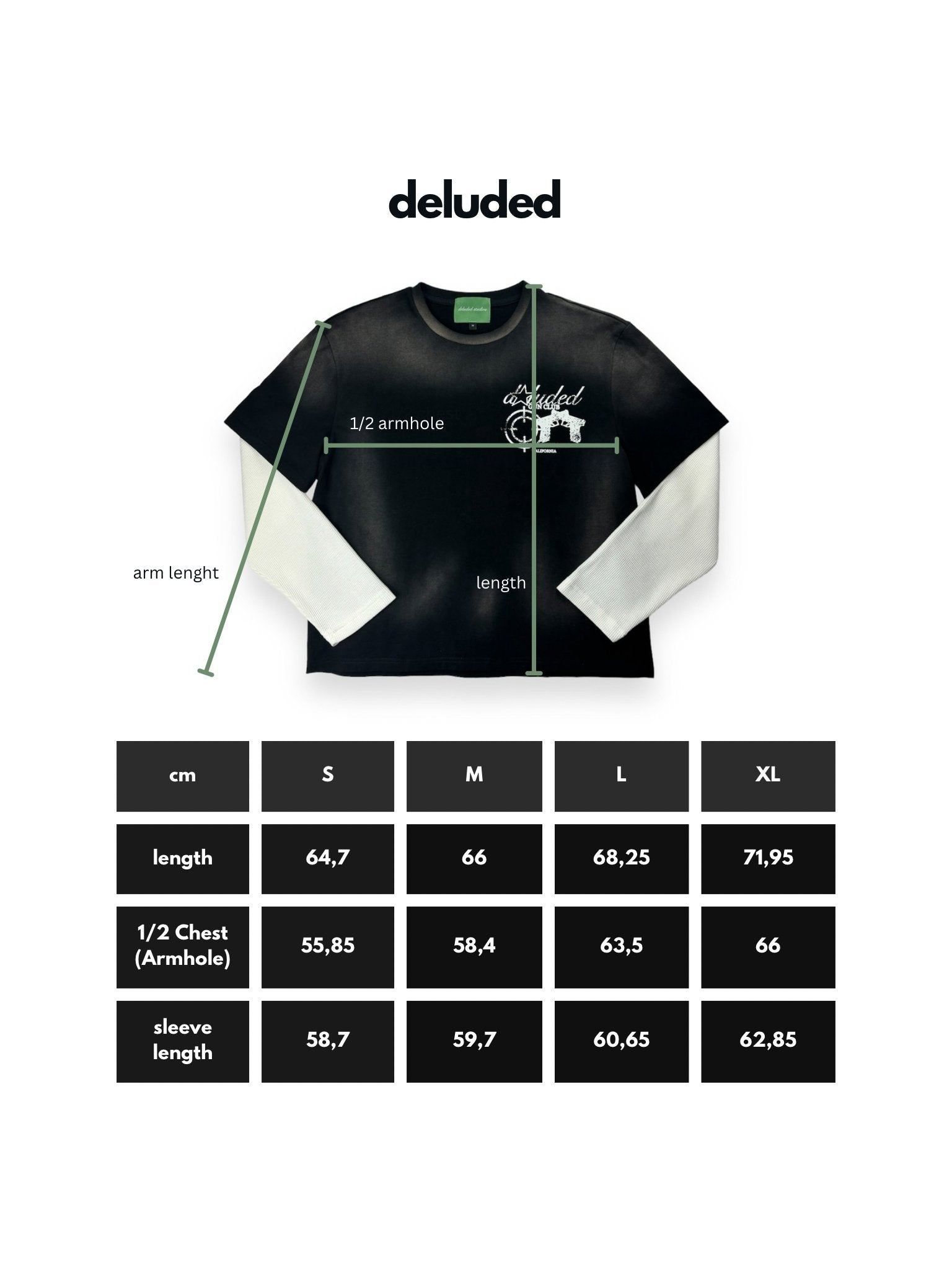 GUNCLUB LONGSLEEVE IN SUNFADED BLACK