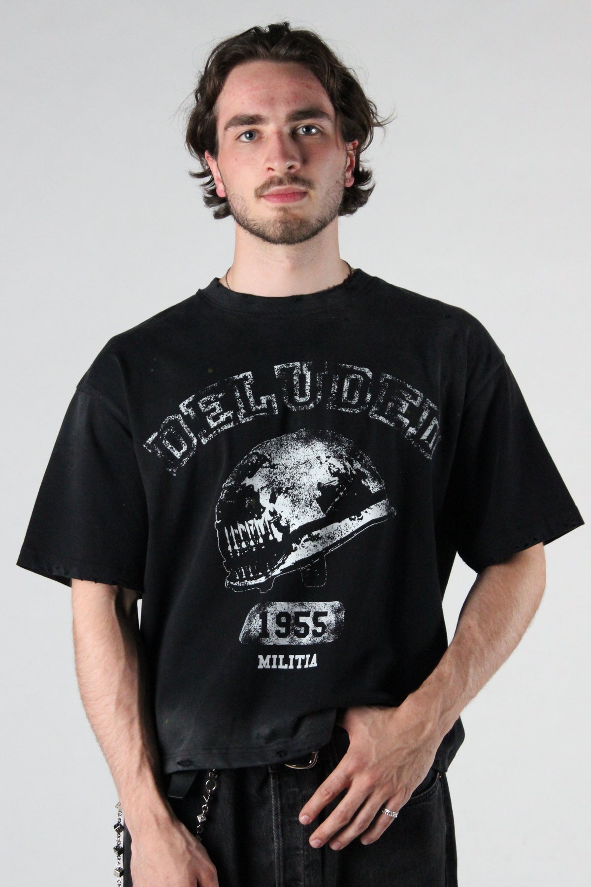 DISTRESSED MILITIA TEE