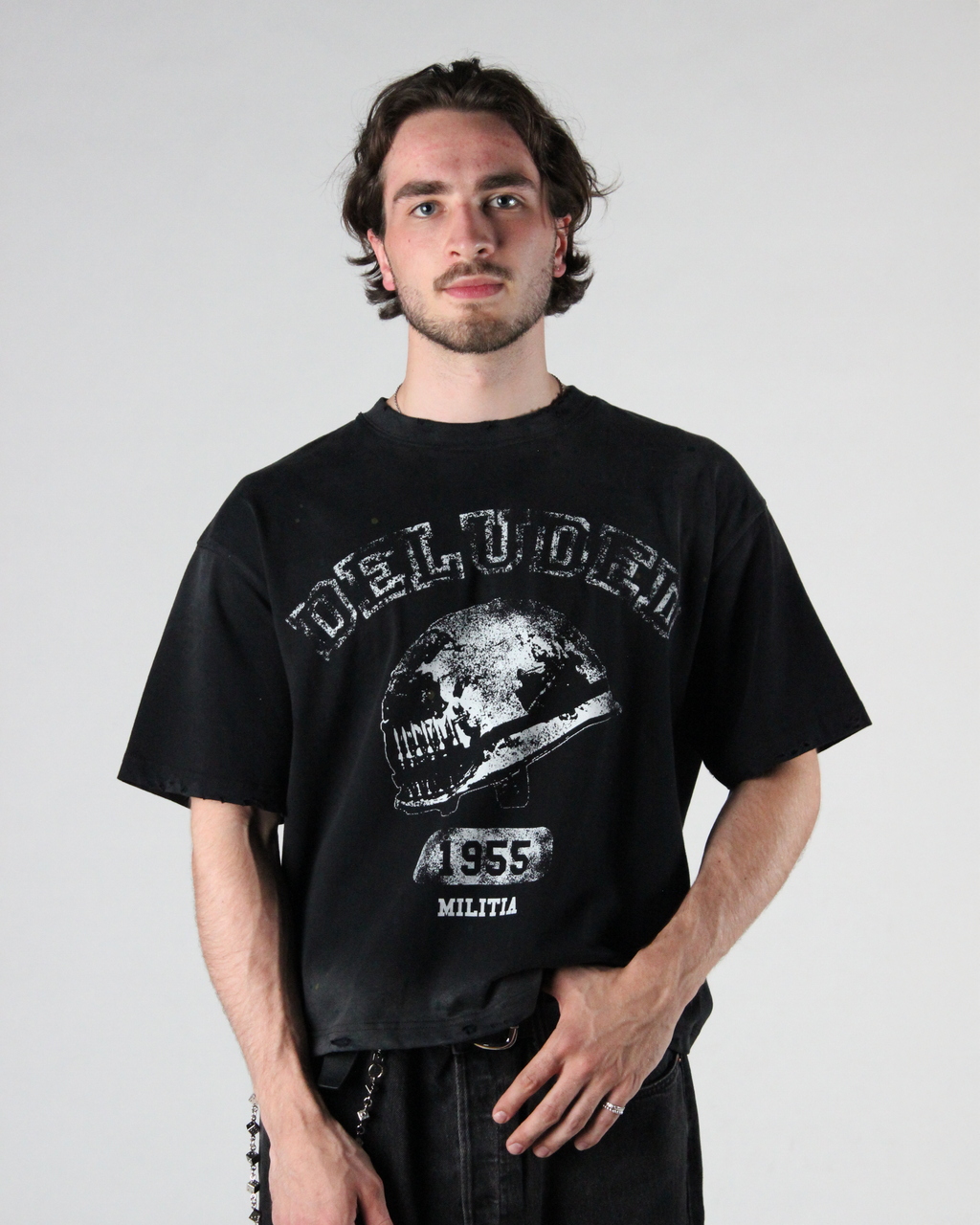 DISTRESSED MILITIA TEE