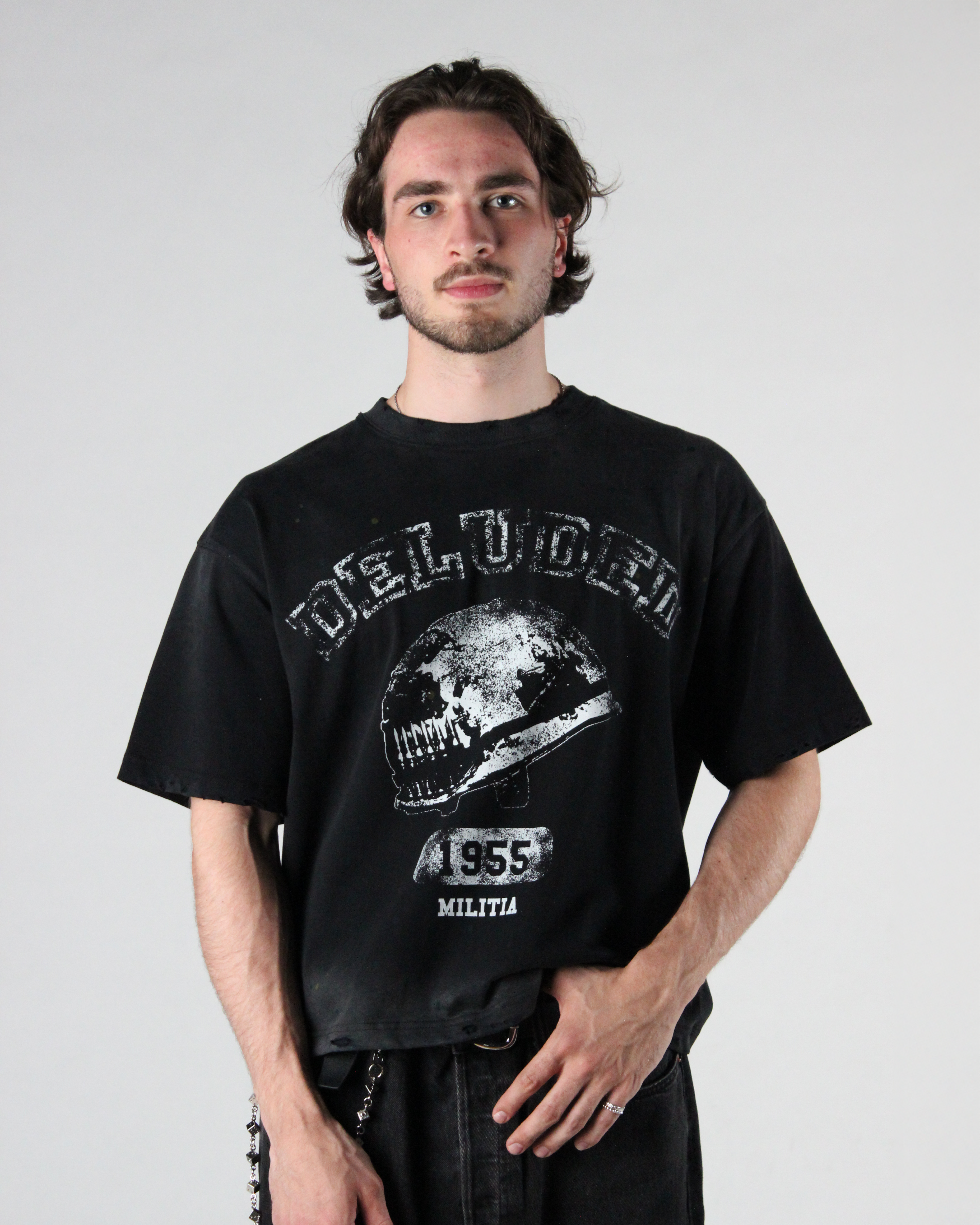 DISTRESSED MILITIA TEE