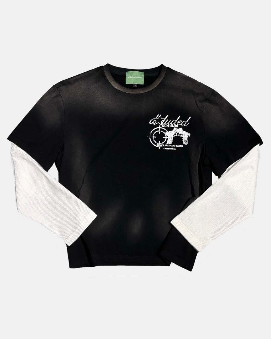 GUNCLUB LONGSLEEVE IN SUNFADED BLACK