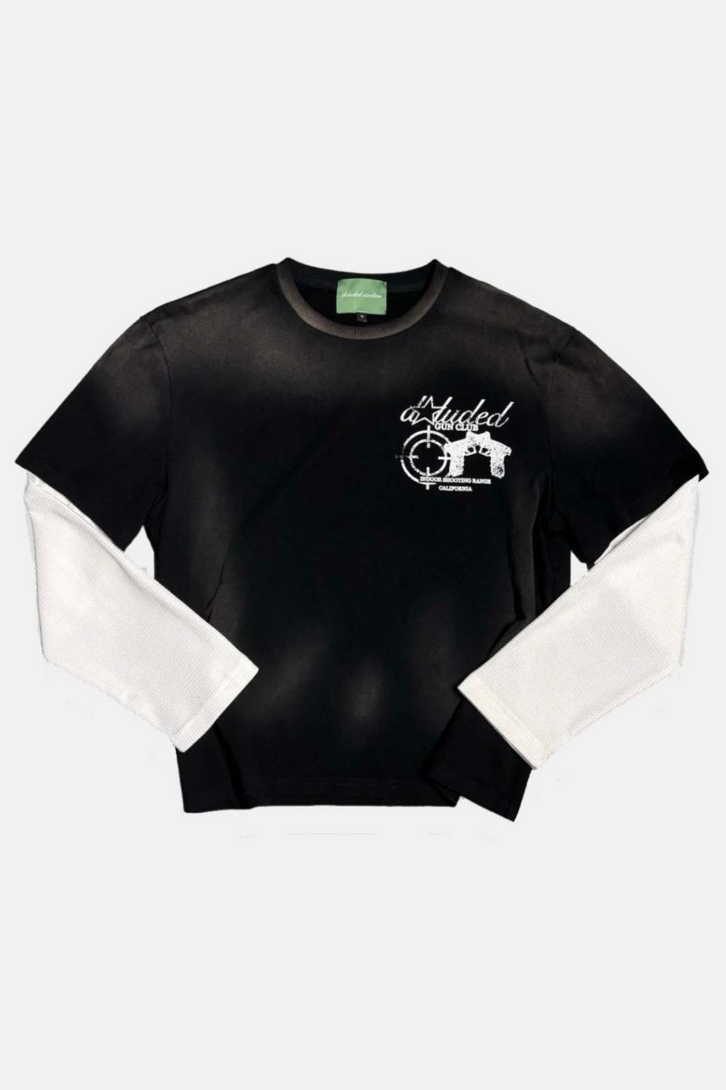 GUNCLUB LONGSLEEVE IN SUNFADED BLACK