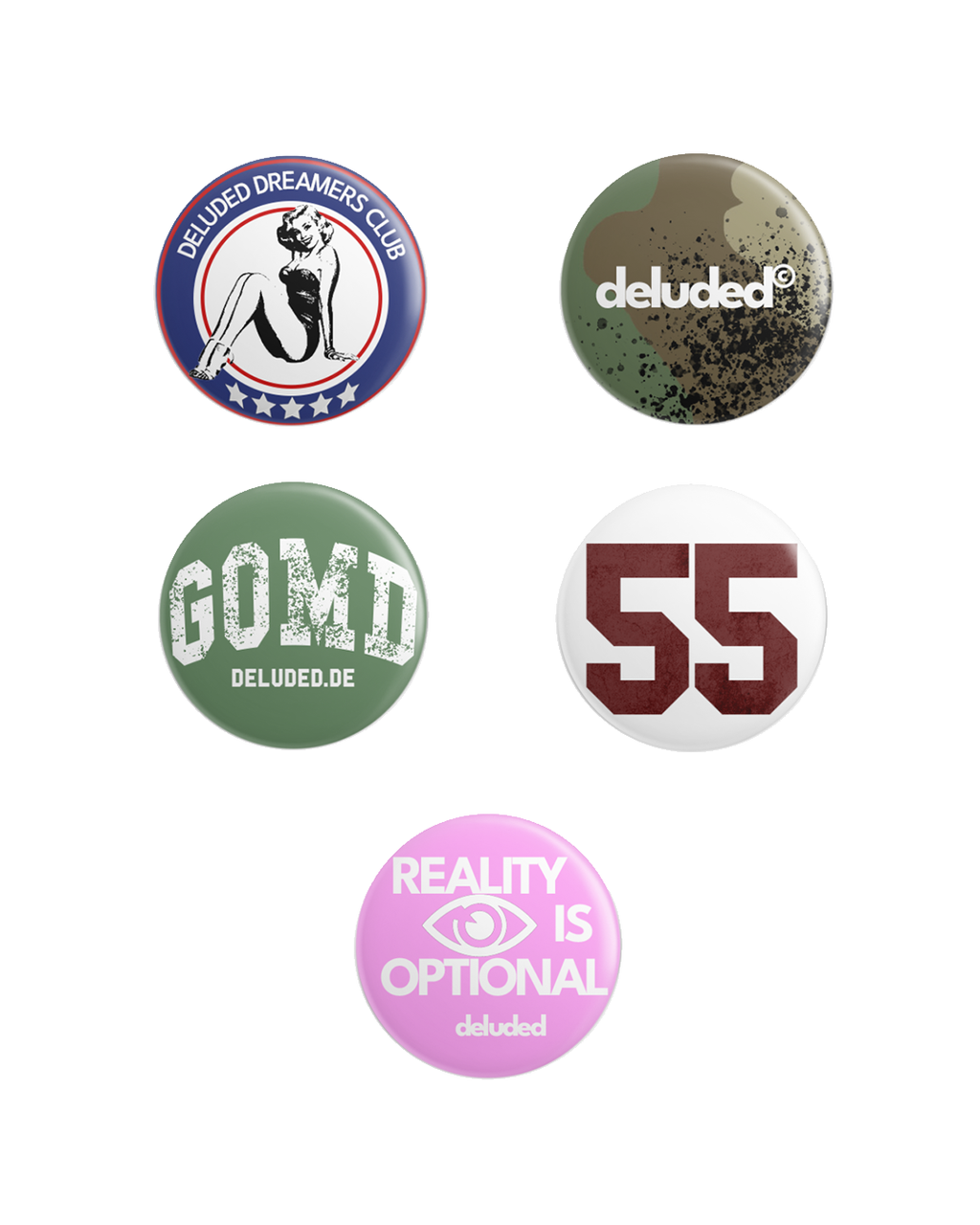 PIN SET OF 5