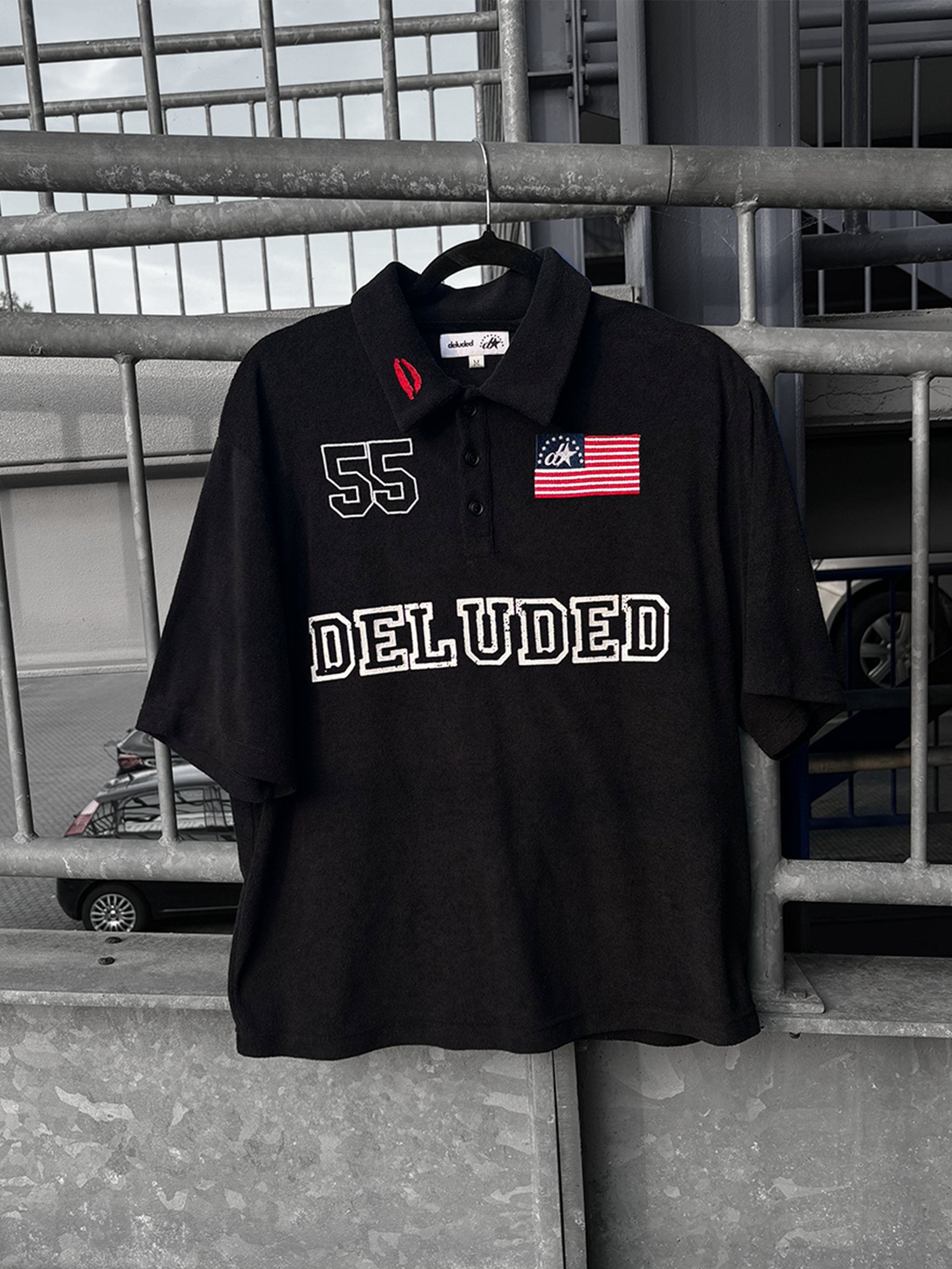 STARS & STRIPES TERRY POLO