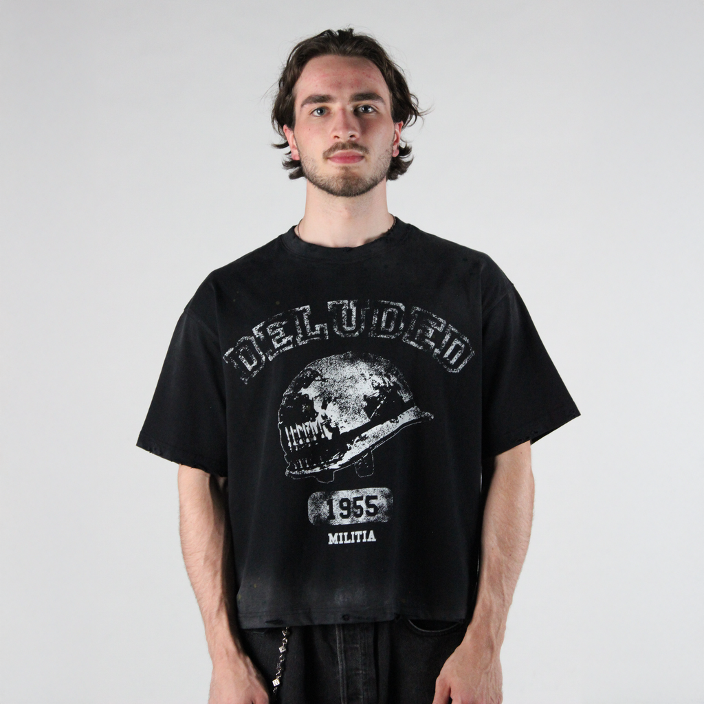 DISTRESSED MILITIA TEE